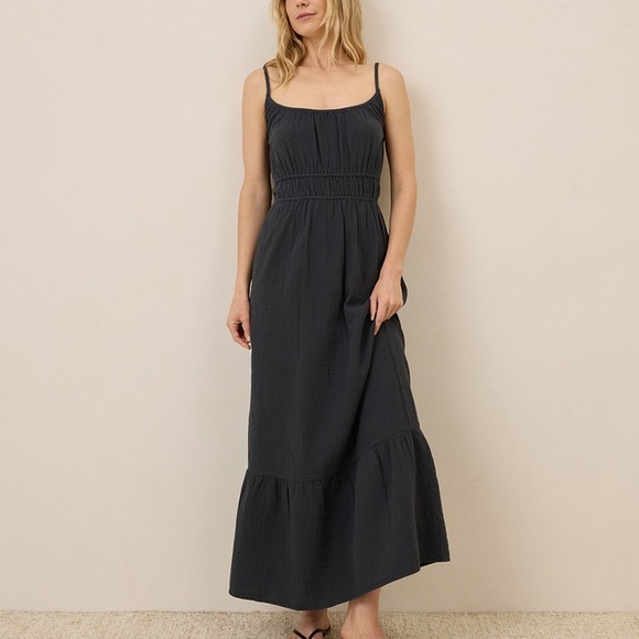 PACT: Coastal Double Gauze Cami Maxi Dress - Picture 5 of 10